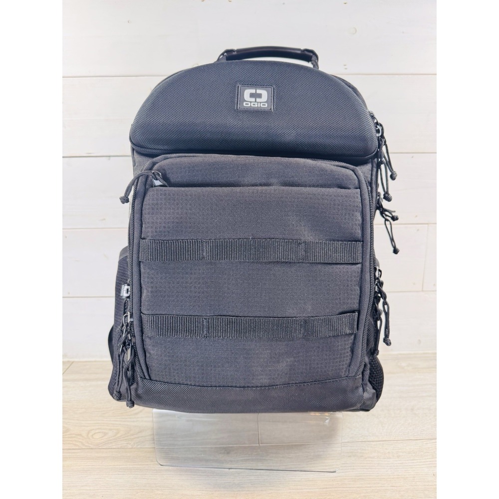 OGIO Alpha Prospect Backpack – Black On Black Laptop Travel/School Multi Pockets
